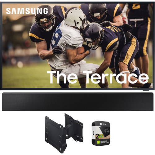 Samsung 55` The Terrace QLED 4K UHD Smart TV + The Terrace Soundbar & Warranty Bundle