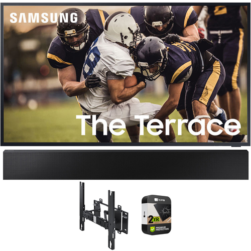 Samsung 65` The Terrace QLED 4K UHD Smart TV + The Terrace Soundbar & Warranty Bundle