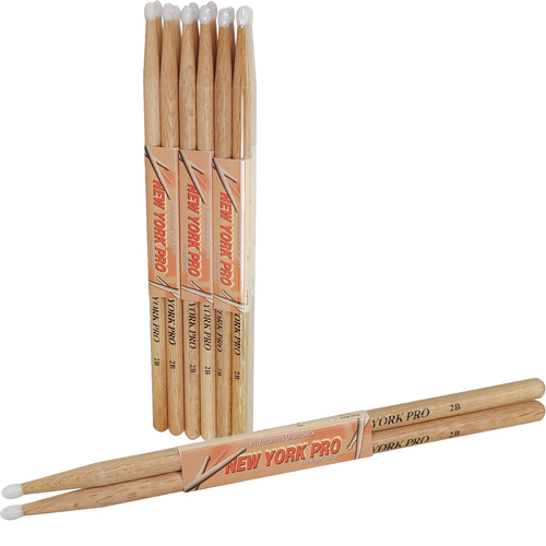 LUE 2B Nylon Drumsticks, 6-Pack