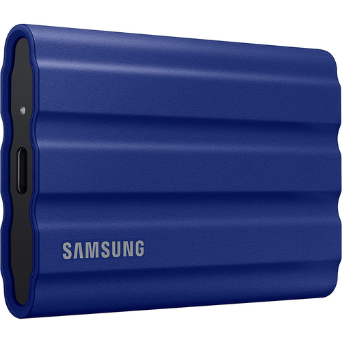 Samsung T7 Shield Portable Solid State Drive 1TB (MU-PE1T0R/AM) 2022 - Blue