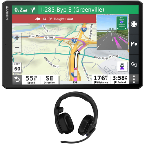 Garmin dezl OTR1000 10` GPS Truck Navigator with Garmin Wireless Headset