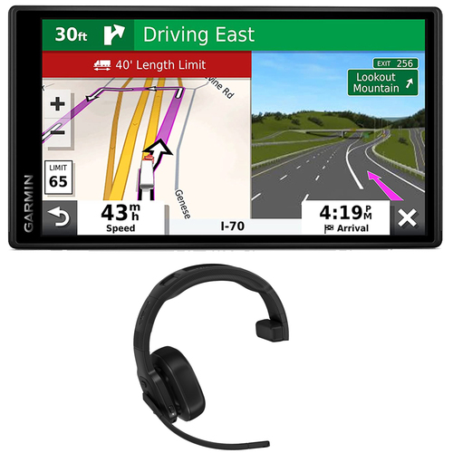 Garmin Dezl OTR500 5.5` GPS Truck Navigator + dezl 100 Wireless Driving Headset