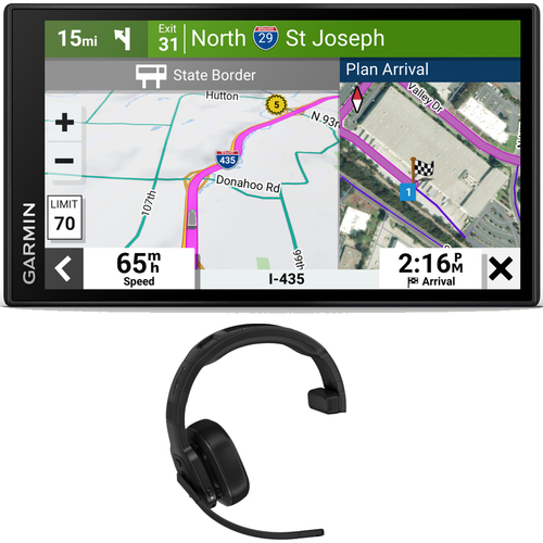 Garmin dezl OTR610 6` GPS Truck Navigator + dezl 100 Wireless Driving Headset