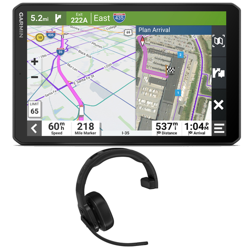 Garmin dezl OTR810 8` GPS Truck Navigator + dezl 100 Wireless Driving Headset