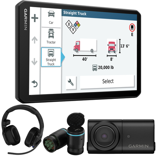 Garmin dezl OTR700 7` GPS Truck Navigator + dezl 200 Headset Exclusive Bundle