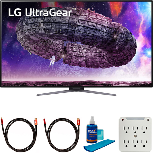 LG 48` UltraGear UHD OLED Gaming Monitor G-SYNC Compatible with Cleaning Bundle