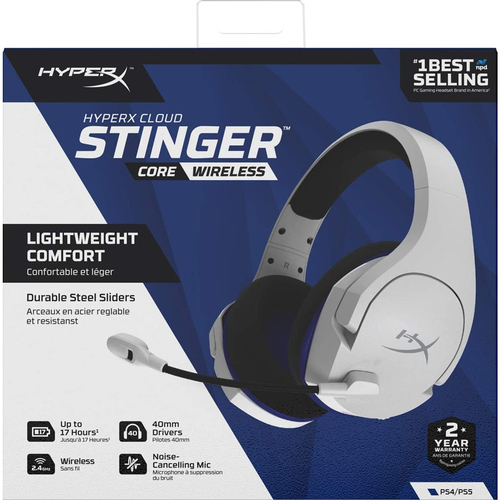 Aanpassen Voorbereiding Doorlaatbaarheid HyperX Cloud Stinger Core Wireless Gaming Headset for PS4/PS5/PC - 4P5J1AA  | BuyDig.com