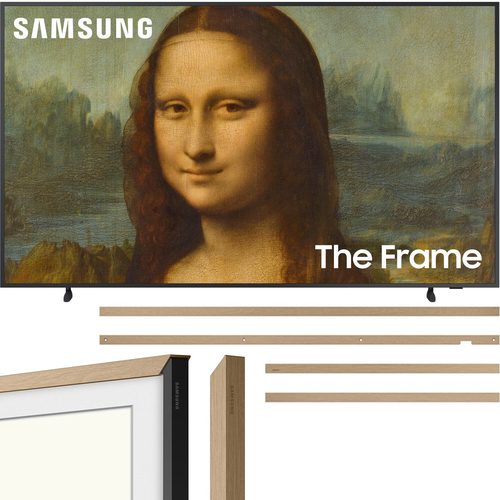 Samsung 85 inch The Frame QLED 4K UHD Quantum HDR Smart TV 2022 with Teak Bezel
