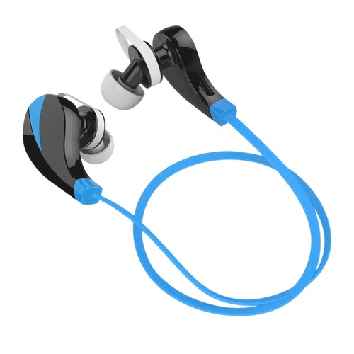 Noise Reduction Wireless Bluetooth Lightweight Sport Headphones w/ Mic - Blue