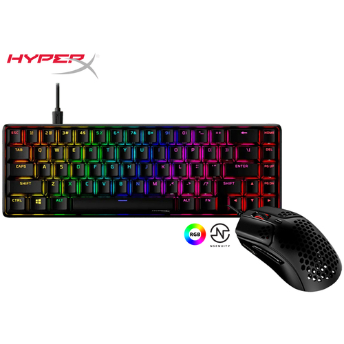 HyperX 4P5D6AA Alloy Origins 65 Mechanical Gaming Keyboard w/ HyperX Gaming Mouse