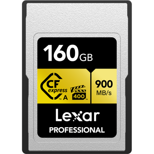 Lexar 160GB CFexpress Type A Pro Gold R900/W800 Memory Card