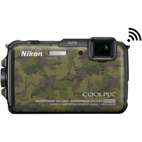 Nikon COOLPIX AW110 16MP Waterproof Camouflage Digital Camera - Factory Refurbished