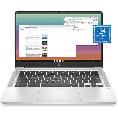 Hewlett Packard Chromebook 14a-na0200nr 14`, Intel Celeron, 4GB Memory, 64GB eMMC, Chrome OS