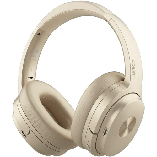 Cowin SE7 Max Active Noise Cancelling Wireless Bluetooth Headphones, Gold - Open Box
