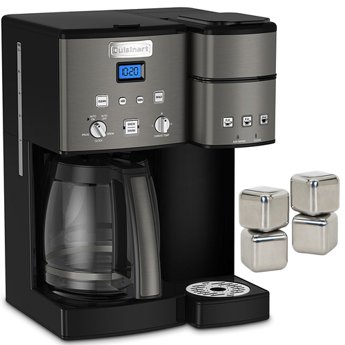 Cuisinart 12 Cup Coffeemaker and Single Serve Brewer with Ice Cubes 4 Pack