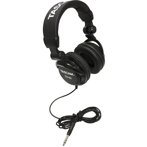 Tascam TH-02-B Closed-Back Professional Headphones (Black) - Open Box