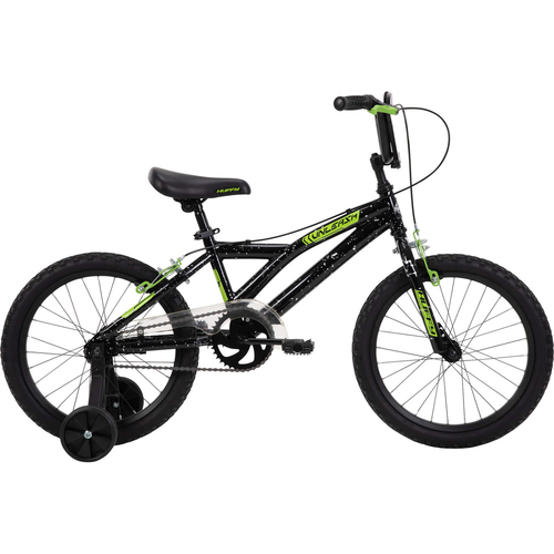 Huffy 18` Mod X Kids' Bike, Black/Green - 21900 - Open Box