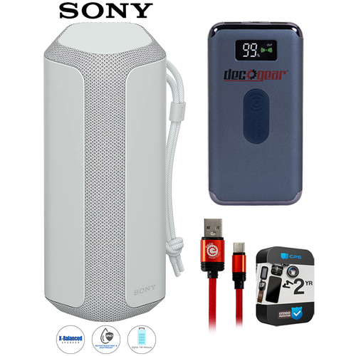 Sony XE200 X-Series Portable Wireless Speaker, Gray + Warranty Bundle