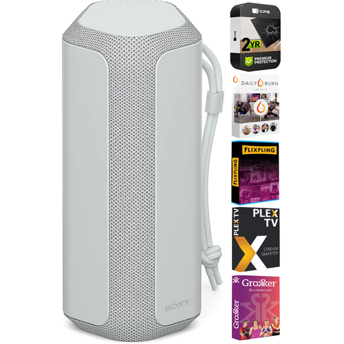 Sony X-Series Portable Wireless Speaker Gray + Streaming and Extended Warranty
