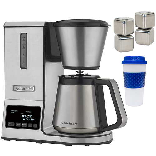 Cuisinart PurePrecision 8-Cup Pour-Over Coffee Brewer +Deco Ice Cubes +Travel Mug