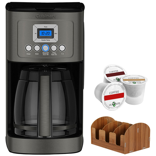 Cuisinart DCC-3200BKS Perfectemp Coffee Maker Black w/ Brew Cups Bundle