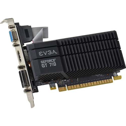 EVGA GeForce GT 710 1GB GDDR5 Passive, Low Profile Graphics Card 01G-P3-3710-KR