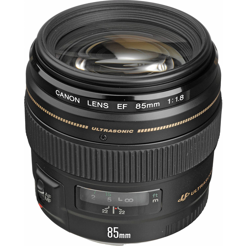 Canon EF 85mm f/1.8 USM Medium Telephoto Lens for Canon SLR Cameras - Open Box
