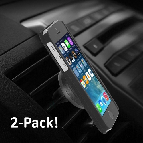 Hashub Goods Universal Car Air-Vent Magnet Clip Holder for Smartphones - 2 Pack