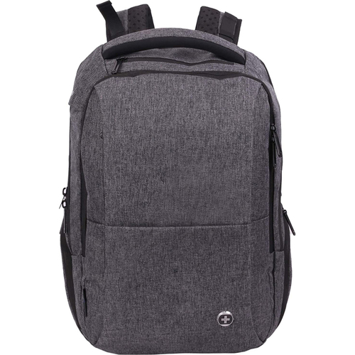 Swissdigital SD1004M-02 Zion Massaging TSA Backpack with 15.6` Laptop Pocket, USB Port