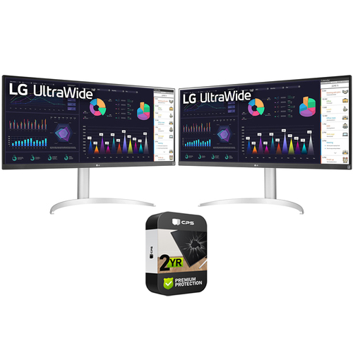 LG 34` 21:9 UltraWide Full HD 2560x1080 IPS Monitor 2 Pack + 2 Year Warranty