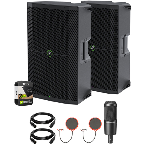 Mackie 15` 1400W Powered Loudspeaker (2-Pack) + 2 Year Protection Pack