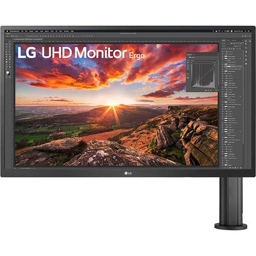 LG 27UK580-B 27` UHD 4K IPS Monitor with Ergo Stand
