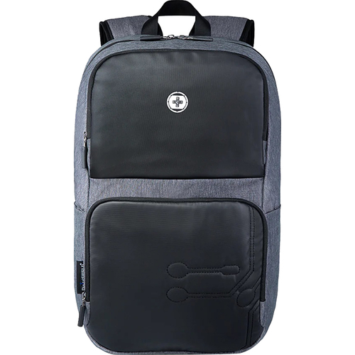 SD712-B Empere Two-Tone Gray Backpack with Laptop Pocket, USB Port
