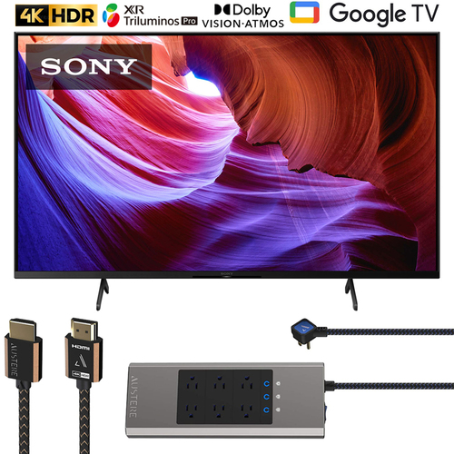 Sony KD55X85K 55` X85K 4K HDR LED TV with smart Google TV 2022 with HDMI Bundle