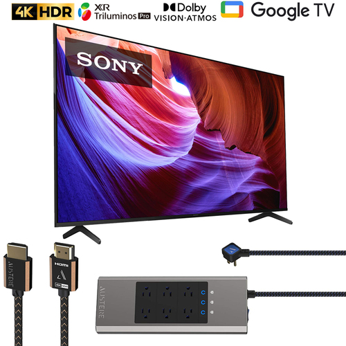 Sony KD65X85K 65` X85K 4K HDR LED TV with smart Google TV 2022 with HDMI Bundle
