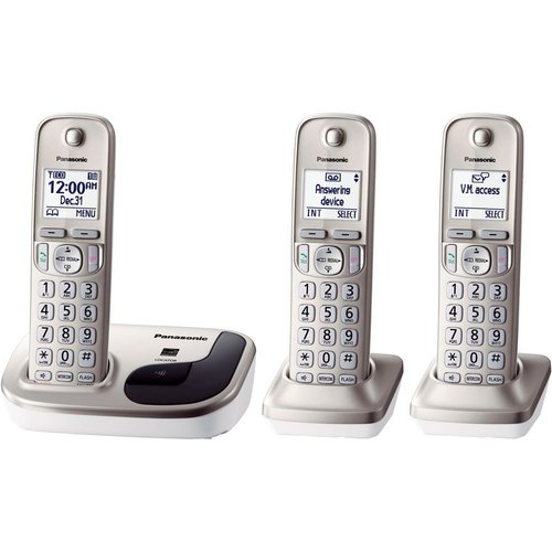 Panasonic KX-TGD213N - DECT 6.0 3-Handset Landline Telephone