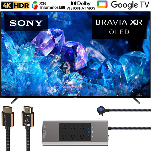 Sony XR55A80K Bravia XR A80K 55` 4K HDR OLED Smart TV 2022 with HDMI Bundle