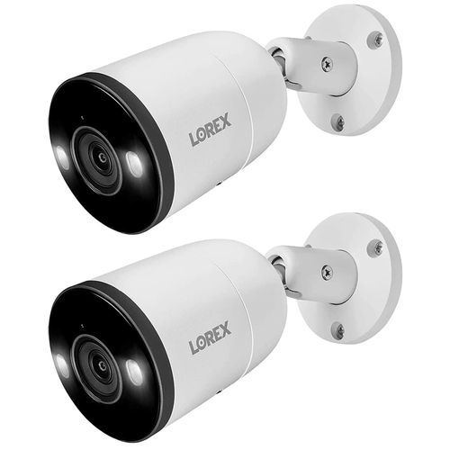 Lorex 4K Ultra HD Smart Deterrence IP Camera with Motion Detection Plus 2 Pack