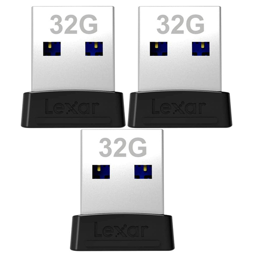 Lexar JumpDrive S47 USB 3.1 Flash Drive 32GB 3 Pack