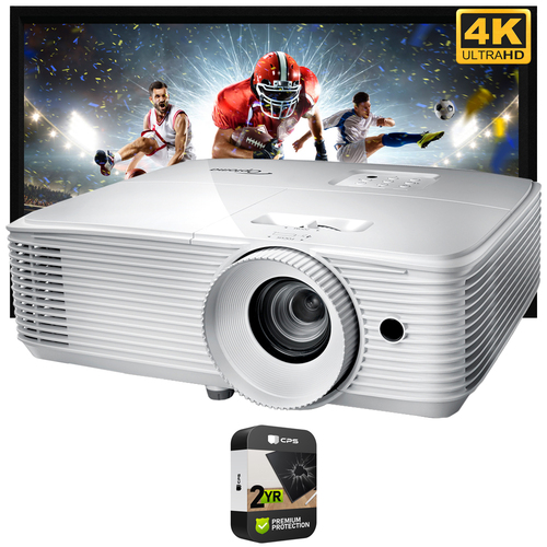 Optoma HD39HDRx HDR Gaming Home Theater Projector w/120` Screen +2 Year Warranty