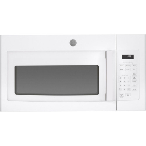GE 1.6 Cu. Ft. Over-the-Range Microwave Oven, White - Open Box
