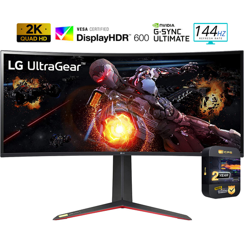 LG 34` UltraGear QHD Nano IPS Curved Gaming Monitor w/ 2 Year Extended Warranty