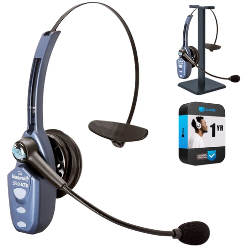 BlueParrott B250-XTS Bluetooth Mono Noise-Canceling Headset w/ Warranty Bundle