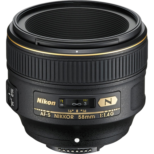 Nikon AF-S NIKKOR 58mm f/1.4G Lens - Open Box