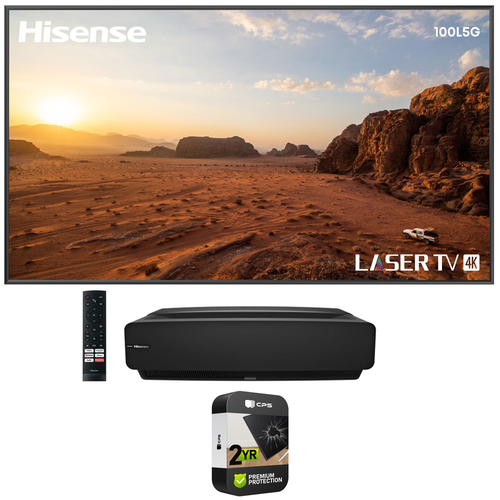 Hisense 100L5G 100` 4K Ultra-Short-Throw LASER TV & 100'' ALR Screen + Warranty Bundle