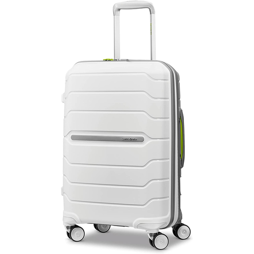 Samsonite Freeform 21` Carry-On Spinner Luggage, White/Grey