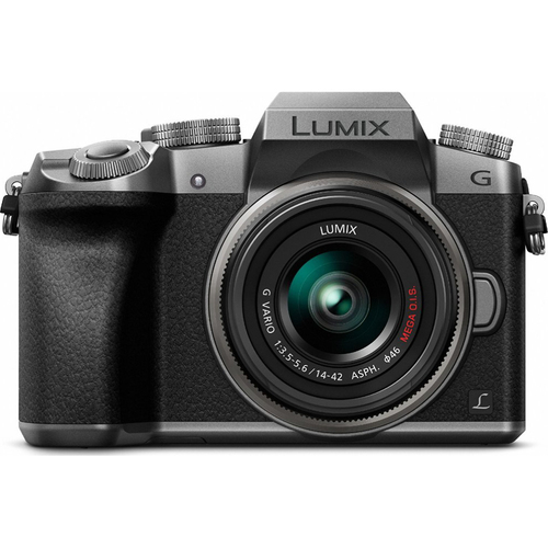Panasonic LUMIX G7 Interchangeable Lens 4K Ultra HD Silver DSLM w/ 14-42mm Lens - Open Box