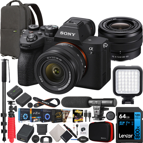Sony a7 IV Full Frame Mirrorless Camera Body + FE 28-60mm F4-5.6 Lens SEL2860 Bundle