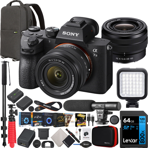 Sony a7 III Full Frame Mirrorless Camera Body + FE 28-60mm F4-5.6 Lens SEL2860 Bundle