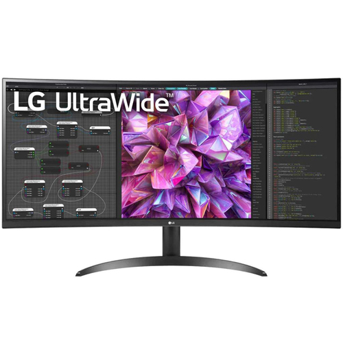 LG 34WQ60C-B 34` 21:9 Curved UltraWide QHD PC Monitor + 2 Year Protection Pack